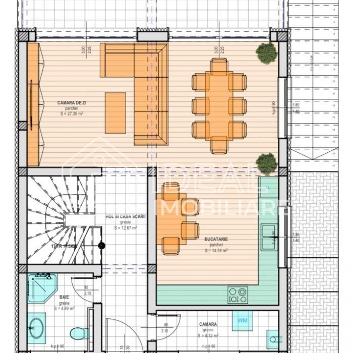 Casă premium D+P+E | Mobilată complet | Teren 634 mp | Cisnadioara - Schiță 16