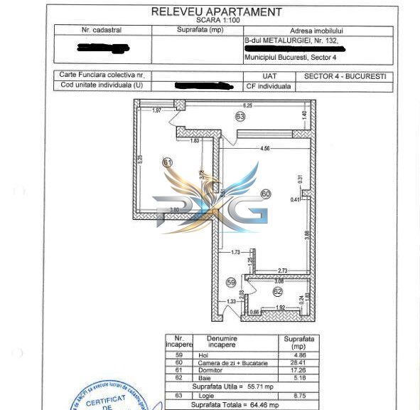 Apartament cu 2 camere 64 mp METALURGIEI - Poză 8