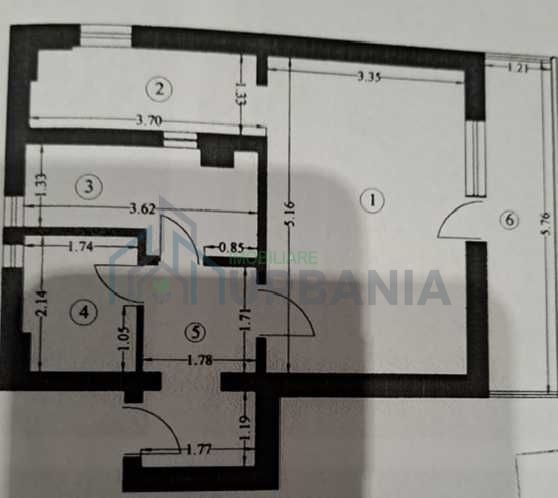 Apartament de inchiriat, 1 camera, 36 mp, centrul Iasului - Poză 2