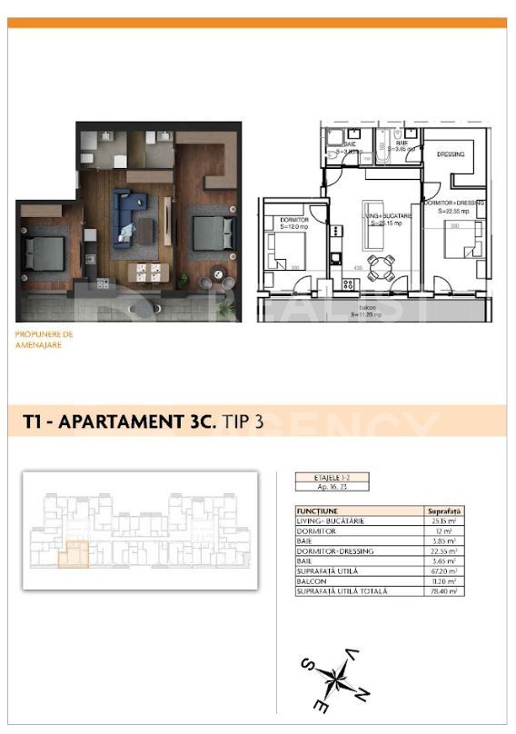 Vânzare, apartament, 3 camere, șoseaua Berceni, București - Poză 6