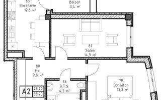 Vânzare, apartamet, 2 camere, str. Alexandru cel Bun, or. Ialoveni - Poză 3