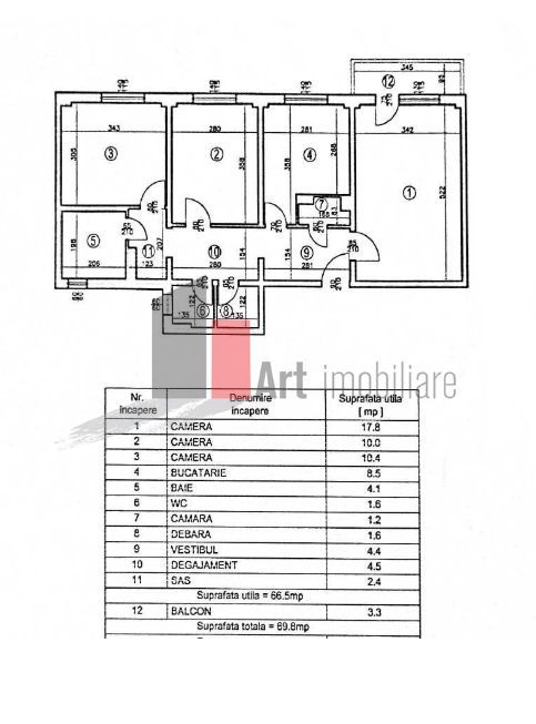 APARTAMENT 3 CAMERE - IANCULUI - Poză 3