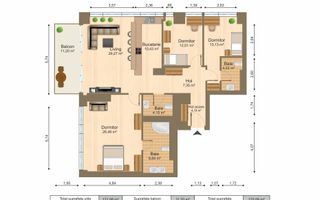 INCHIRIERE 3 CAMERE | ONE ELIADE | MOBILAT SI UTILAT LUX | VEDERE LAC - Poză 18