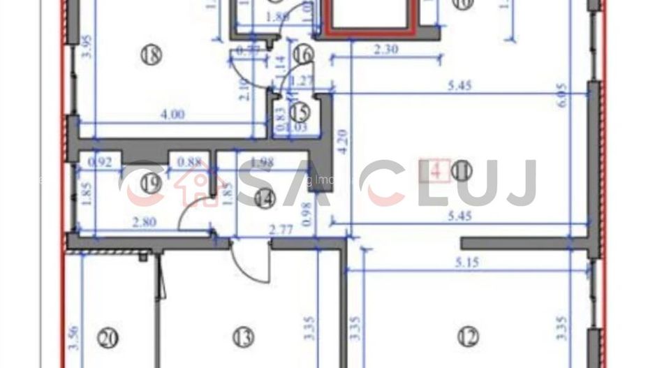 Apartament de lux cu 3 camere, 88 mp utili – zona Buna Ziua, Cluj-Napoca - Poză 14