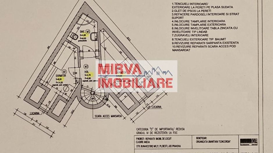 🏢 Spațiu de birouri – 5 camere, 2 băi – Central, Ploiești - Schiță 38