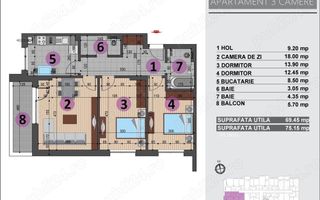 Apartament deosebit finalizat 2024 S309 - Poză 10