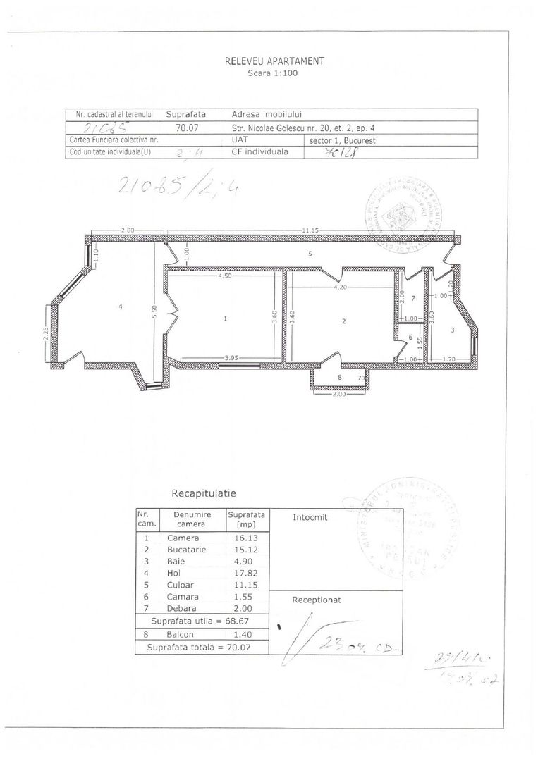 De vanzare Apartament 2 camere Universitate sect 1 - Poză 10