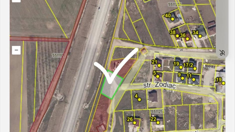 Teren de vânzare – Băcioi, str. Zodiac 1, ieșire directă la traseul Chișinău–Cimișlia (M3) - Poză 1