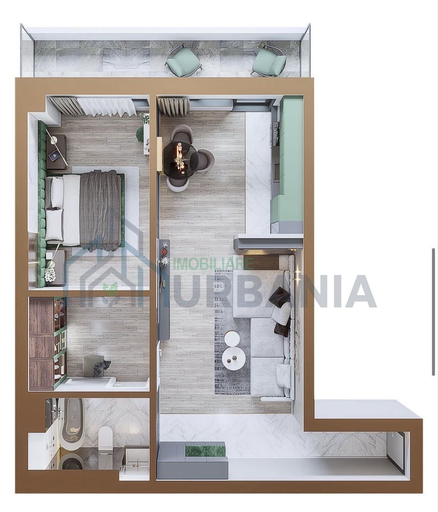 Apartament 2 camere, 64,5 mp, Copou Garden, Iasi - Poză 8