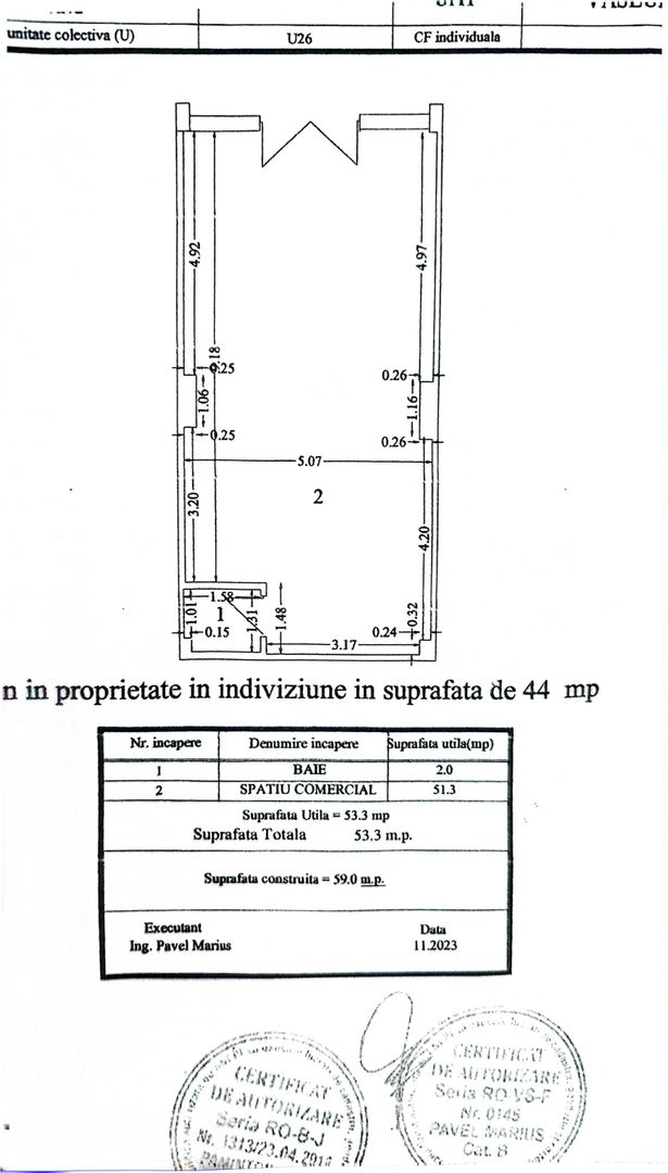 DE ÎNCHIRIAT - Spațiu comercial 53 mp, zona MOVAS - Poză 5