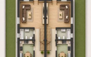 Vila moderna tip duplex cu 4 camere - Gloriei Village Bragadiru - Schiță 3