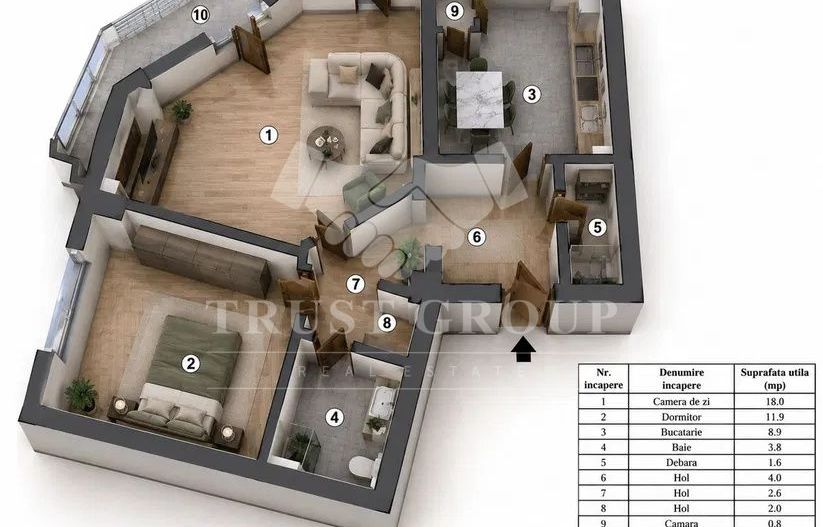 Apartament 2 camere Titulescu | Imobil 1979 - Poză 1