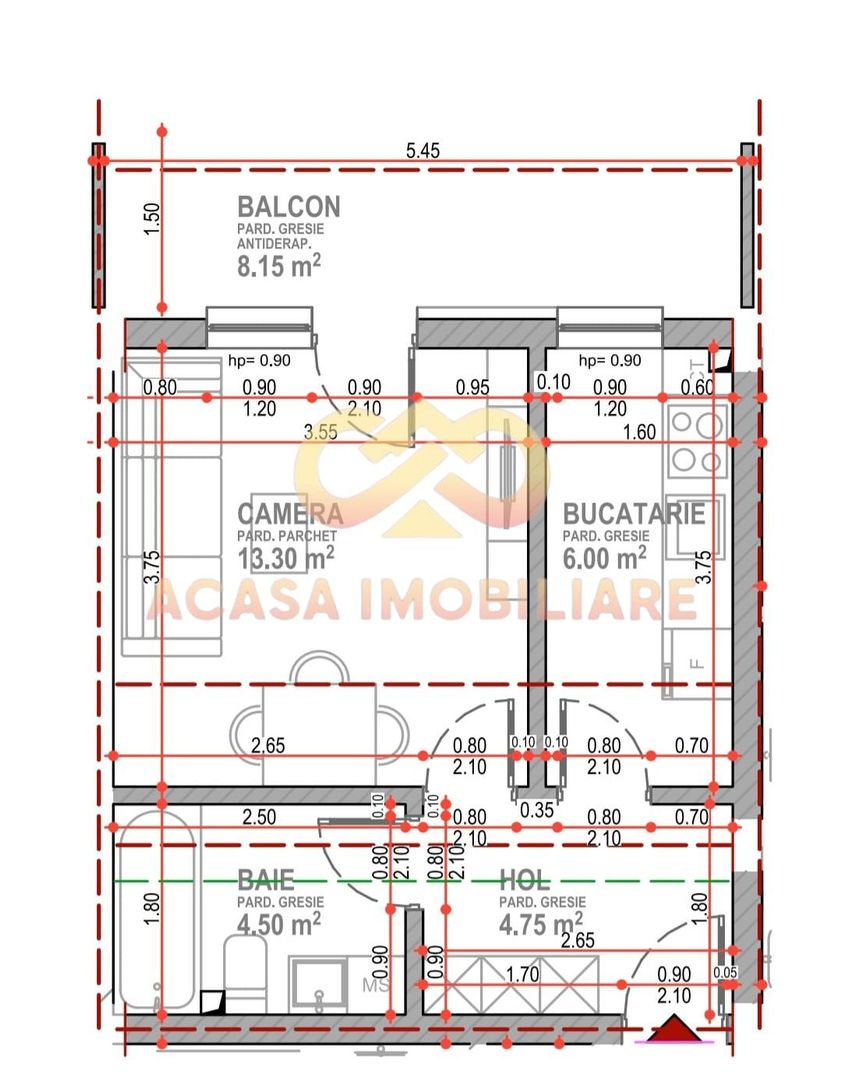 PLATOU GALATA APARTAMENT 1 CAMERA 41MP - Poză 2