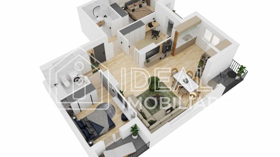 🏡 Apartament 4 camere 3 balcoane si loc de parcare inclus zona Doamna Stanca - Poză 2