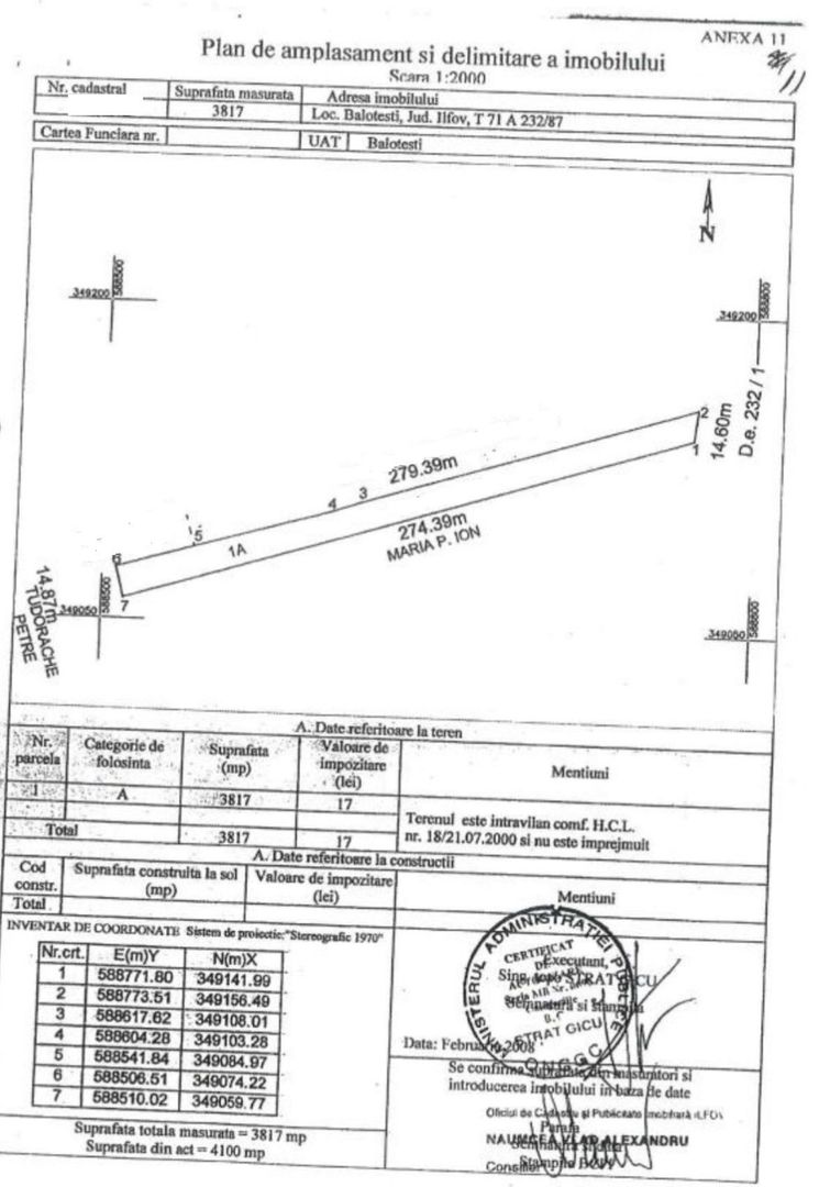Teren intravilan Balotesti Dumbraveni - Poză 1