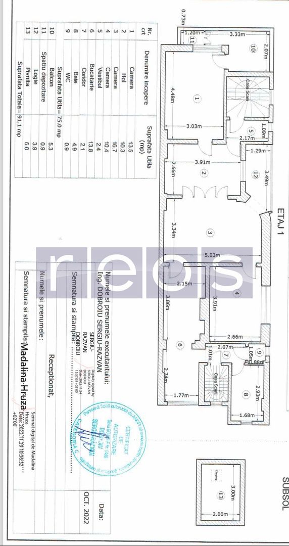 VANZARE APARTAMENT 3 CAMERE RADU BELLER | 71 MP | LOC PARCARE INCLUS | - Schiță 21