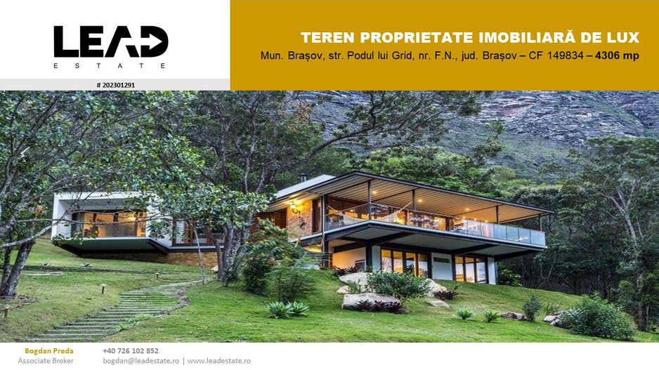 OPORTUNITATE TEREN DEZVOLTARE REȘEDINȚĂ IMOBILIARA DE LUX - Poză 1