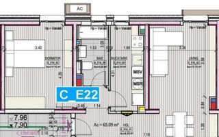 OPORTUNITATE | APARTAMENT 2 CAMERE | BLOC  BOUTIQUE | IDEAL INVESTITIE - Schiță 5