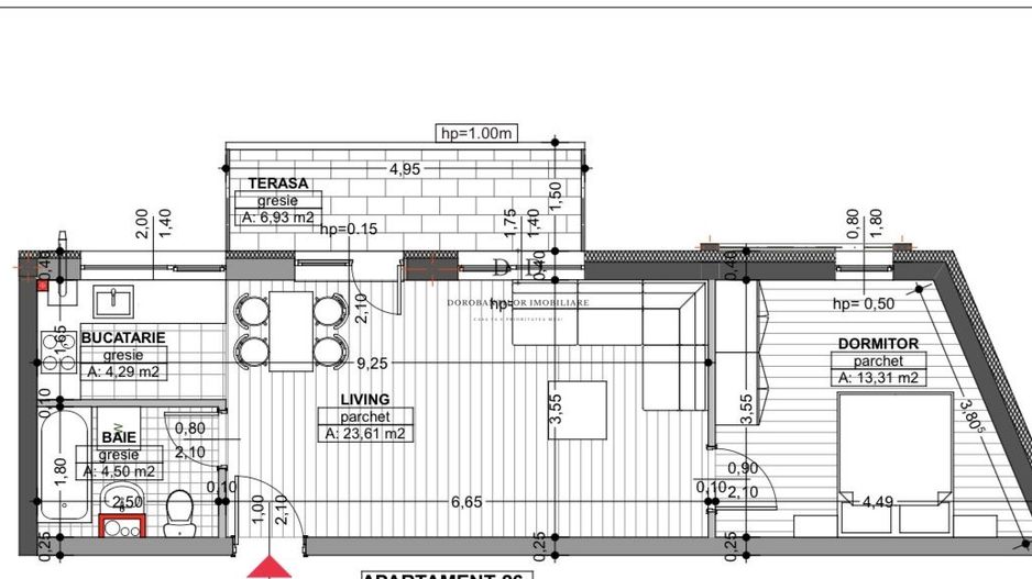 Apartament vânzare 2 camere - etaj intermediar-zona Semicentrala - Poză 9