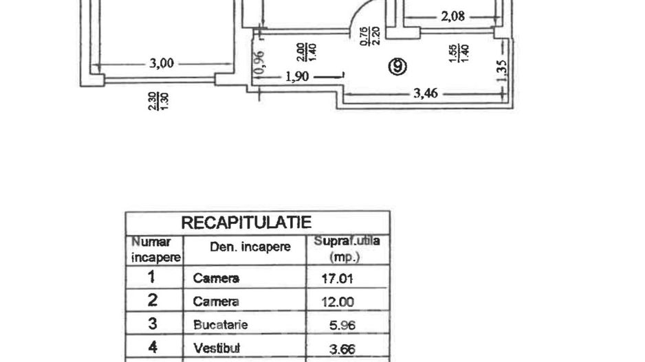 COMISION 0% Apartament 2 camere | 52mp | FARA RISC | Dristor ParkLake - Schiță 16