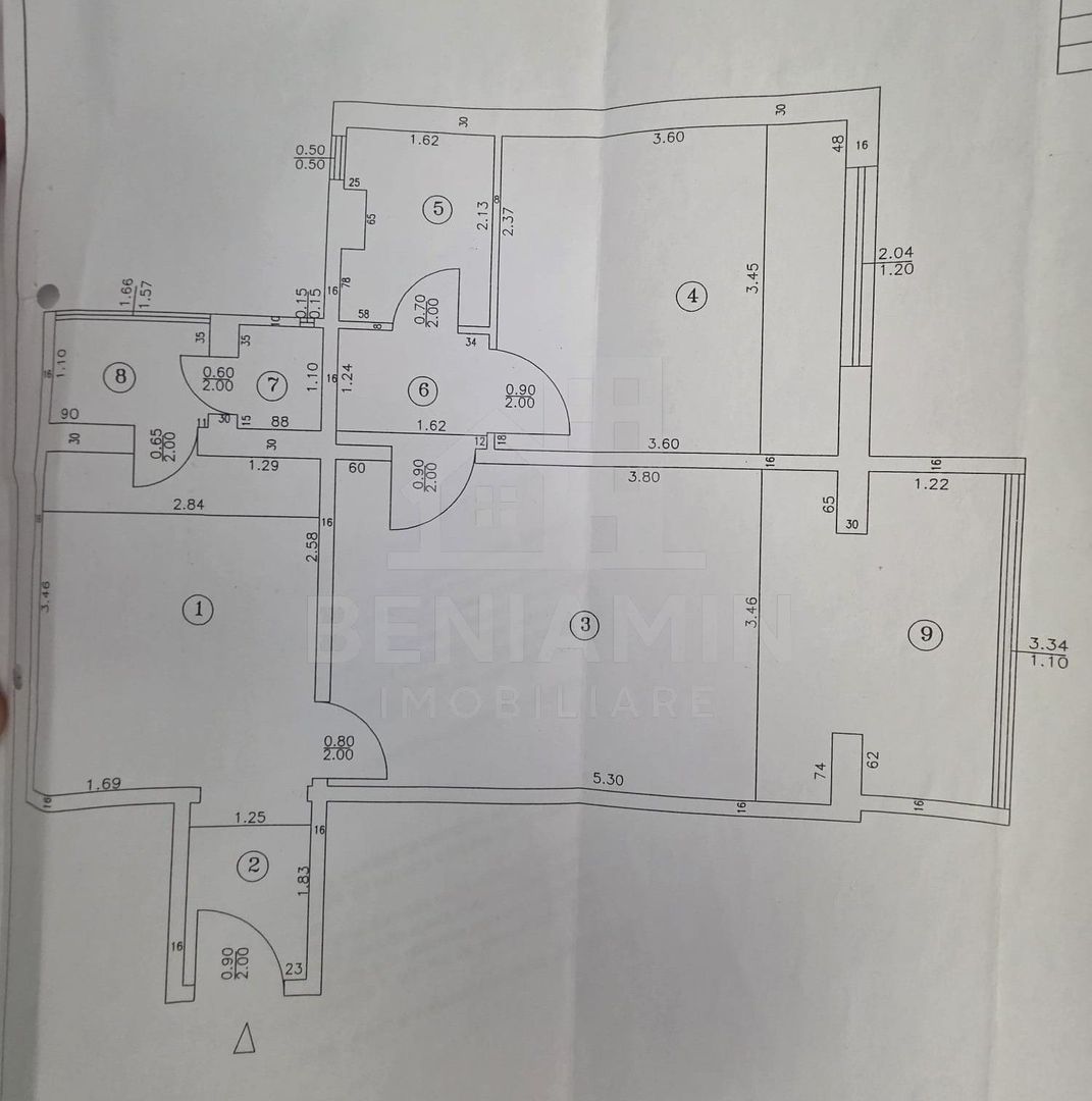 2 camere - etaj 2 - 55mp - centrala termica - investitie - Craiovita - Poză 9