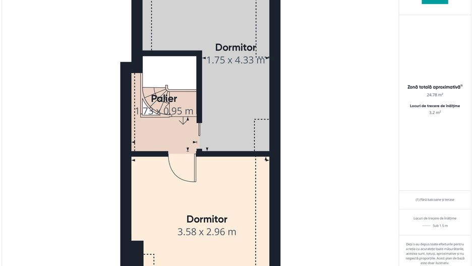 Apartament cu 3 camere pe 2 niveluri în Dumbrăvița - Poză 11