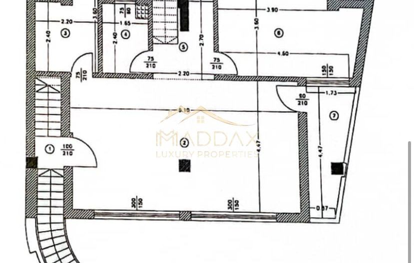 Spatiu birouri 5 camere elegant perntru inchiriere **160 mp** / Piata Romana - Schiță 23