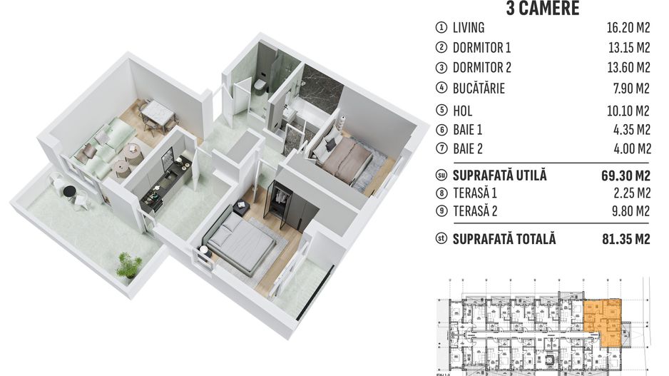 3cam.dec-79mp/metrou Leonida sau Berceni - 20min pe jos - Poză 1