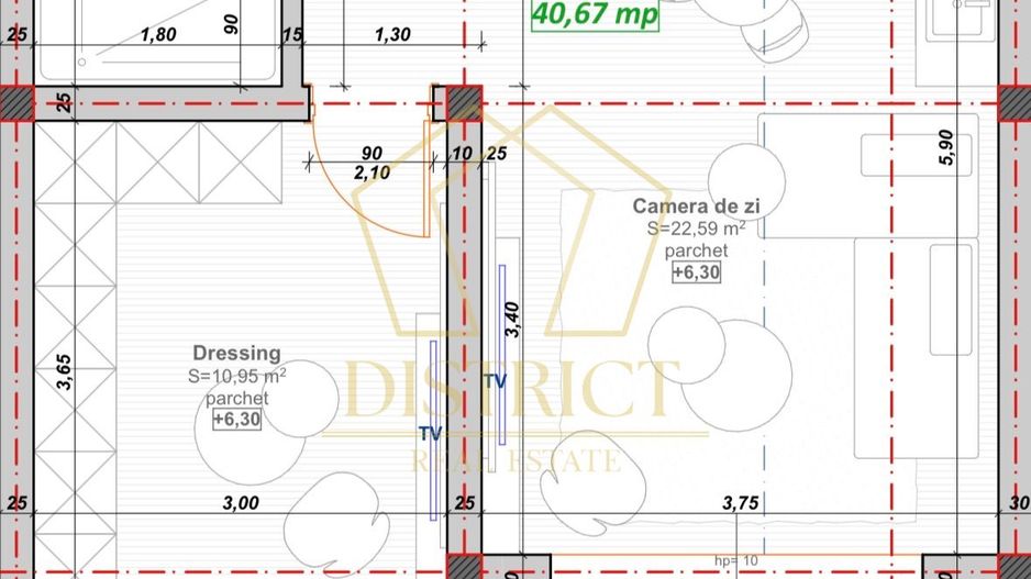 Apartament cu 2 camere si terasa de 3mp | Giroc | Profi - Poză 2