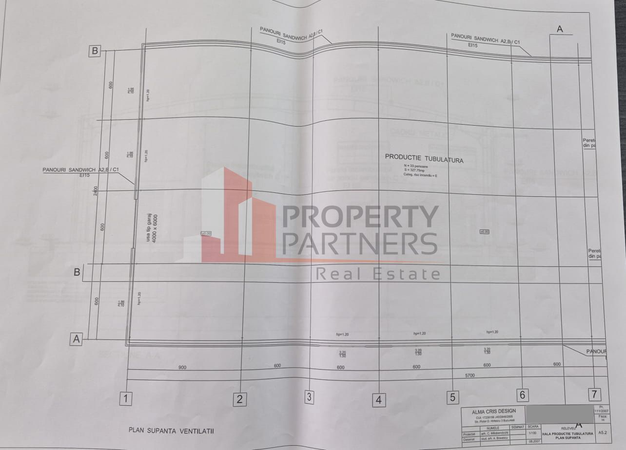Hală de Producție / Depozitare – 1.740 mp – Zona Centura București / Autostrada - Schiță 3