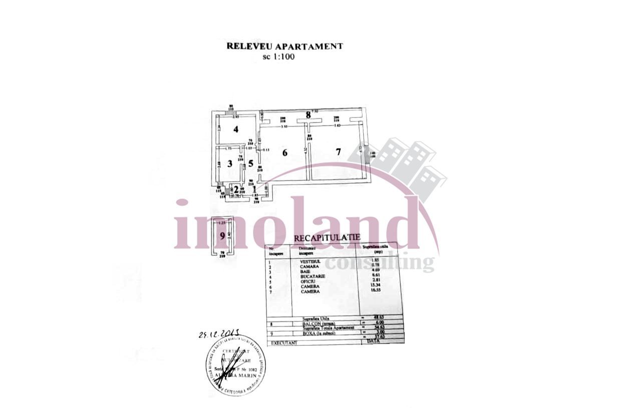 Vanzare - apartament 2 camere in vila - Primaverii-Piata Charles de Gaulle - Schiță 6