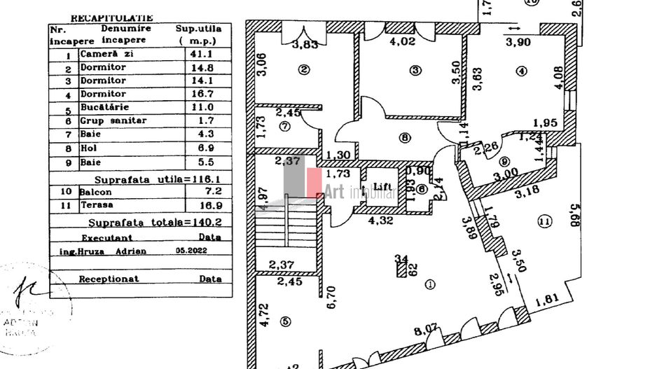 4 camere | Finisaje de lux | Imobil boutique 2022 - Schiță 28