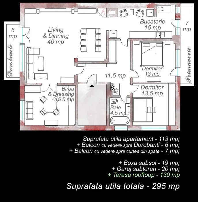Apartament 4 camere Dorobanti / Primaverii - Poză 8