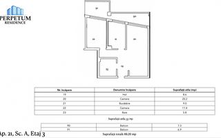 Tomis Nord- Vanzare apartament decomandat cu 2 camere,  bloc nou. - Poză 4