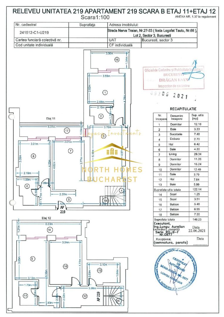 Penthouse cu vedere spectaculoasa Roka Nerva Traian, 0% comision - Poză 10