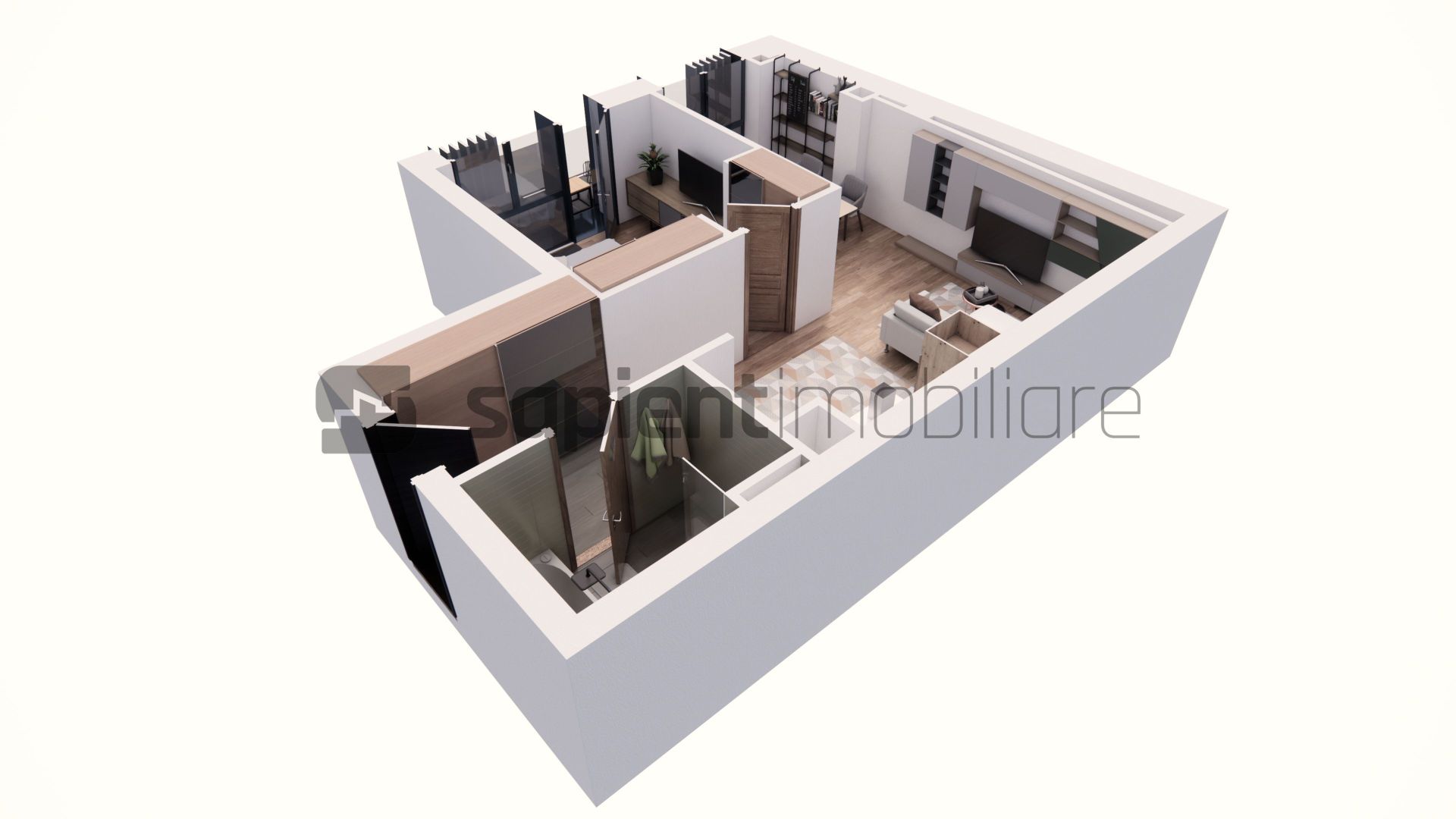 Apartament nou, modern cu 2 camere - Ultracentral -  Cuza Voda - Poză 4
