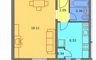 Garsoniera Piata Sudului - Bloc Reabilitat - Poză 1