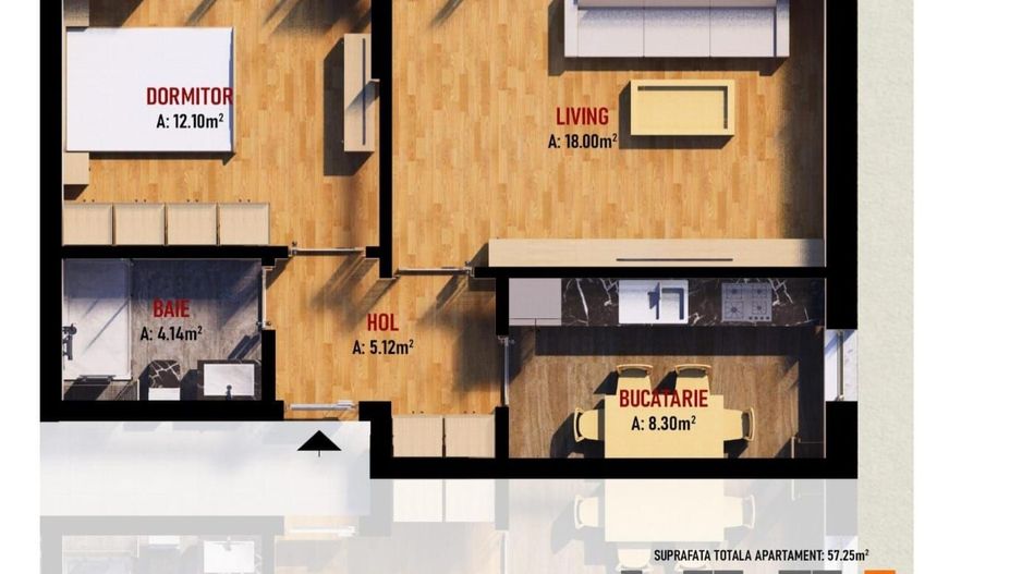 AP. 2 CAMERE - RATE LA DEZVOLTATOR, ANSAMBLU REZIDENTIAL, COMISION 0% - Poză 2