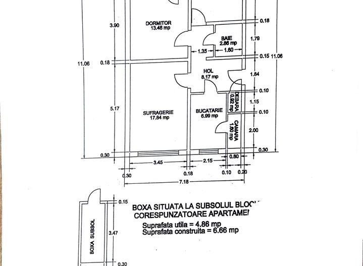 Ap. 3 camere modern Dr. Taberei bloc reabilitat, boxa, mobilat - Poză 11