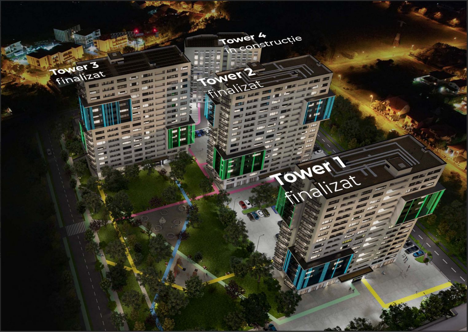 Apartament cu 2 camere in X-city Towers Direct de la dezvoltator - Poză 4