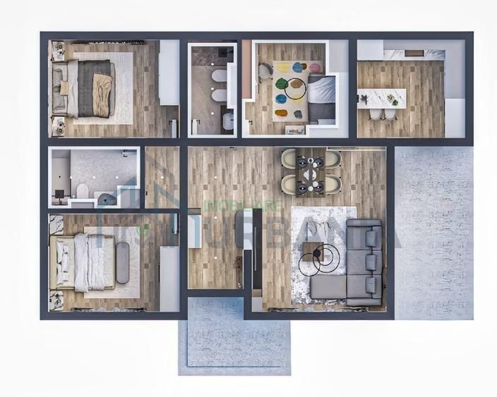 Casă în Complexul ENKA Mediteraneene, Miroslava - 4 camere, 85 MP - Poză 4