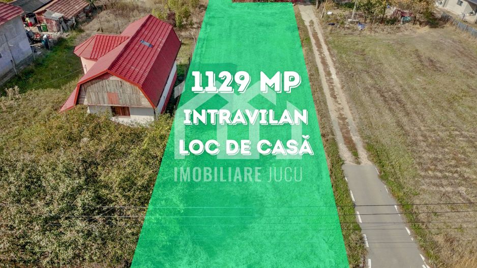 Loc de casa Jucu de Mijloc zona Panemar,  1129 mp | 14m front | asfalt - Poză 1