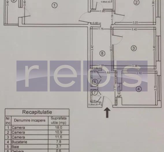 VANZARE APARTAMENT 3 CAMERE 70MP DECOMANDAT TITAN PARK IOR VEDERE DUBLA - Poză 13