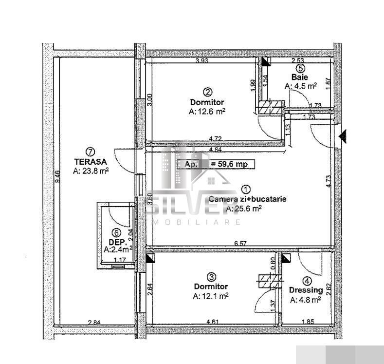 Apartament cu 3 camere/terasa 24 mp/boxa/finisaje incluse/PRET REDUS! - Poză 4