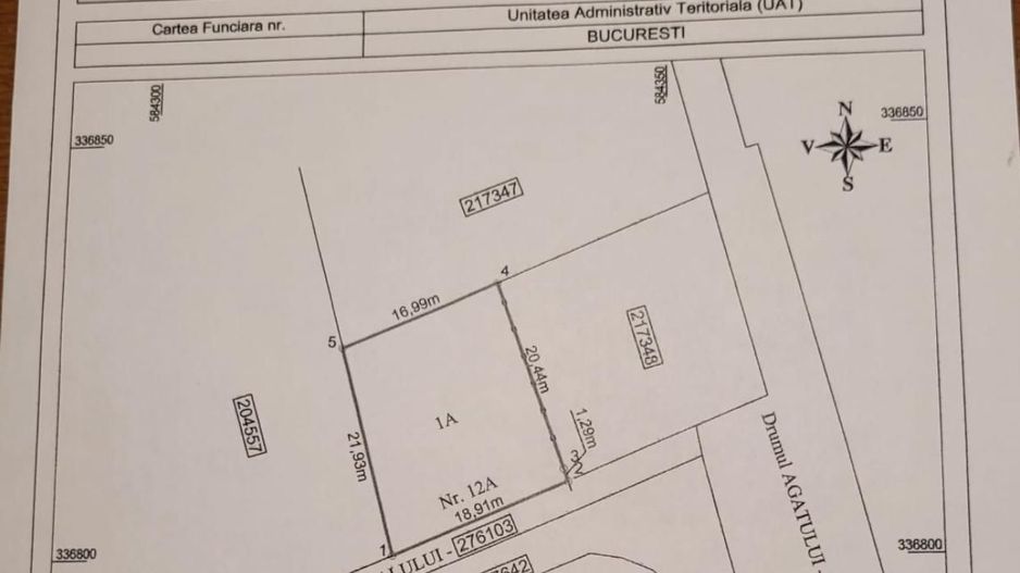 Teren  Baneasa 390 mp sector 1 strada Argatului - Poză 2