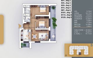 Apartament Premium 3 camere Theodor Pallady 5 min Metrou - Poză 10