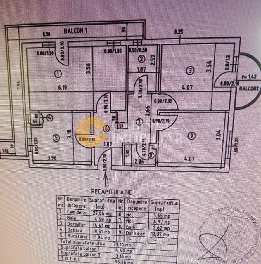 PACURARI - 3 CAMERE DECOMANDAT - ETAJ 2 - BLOC 1990 - Poză 6