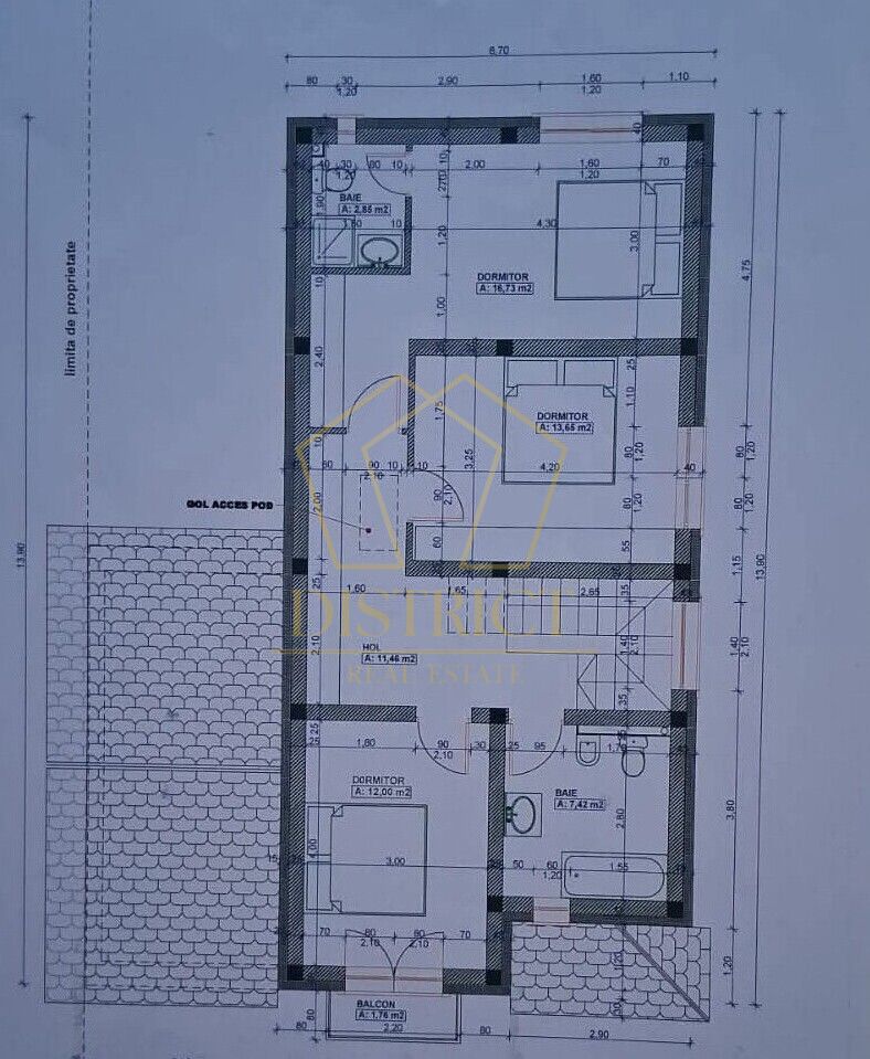 COM 0% Casa moderna cu 4 camere si garaj | Dumbravita - Schiță 15