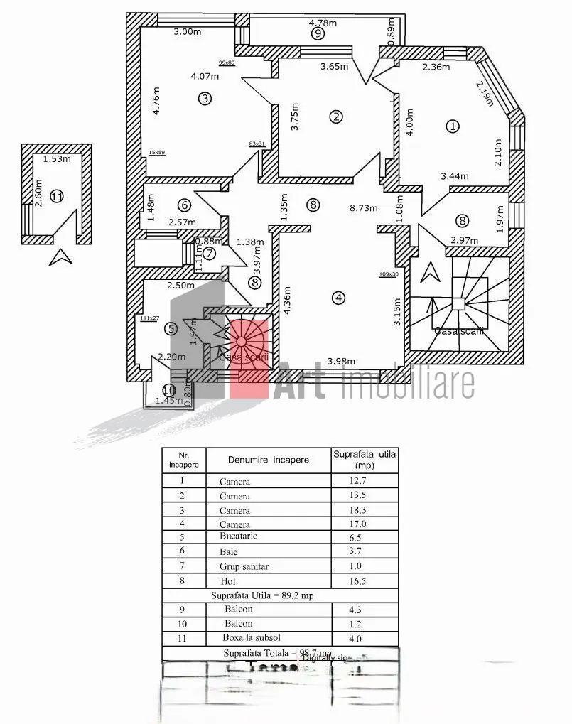 Vânzare apartament 4 camere în vilă Calea Călărașilor - Str. Traian - Poză 12