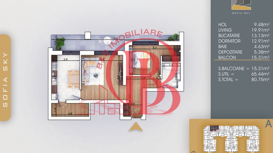 2 camere Bloc Finalizat Incalzire in pardoseala 7 min Metrou - Poză 1